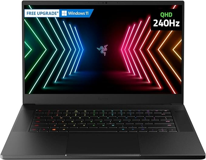 Razer Blade 15 Gaming Laptop: NVIDIA GeForce RTX 3060-11th Gen Intel 8-Core i7 CPU - 16 GB Ram