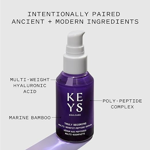 Keys Soulcare Truly Becoming Multi-Benefit Peptide Serum - 1 Fl Oz