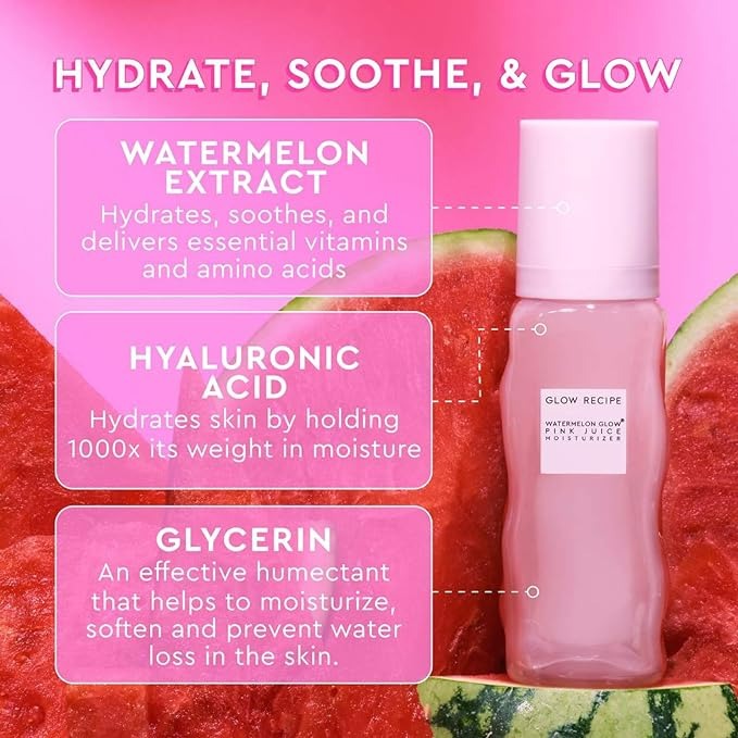 Glow Recipe Refillable Pink Juice Hydrating Face Moisturizer for Women & Men - 50 Ml