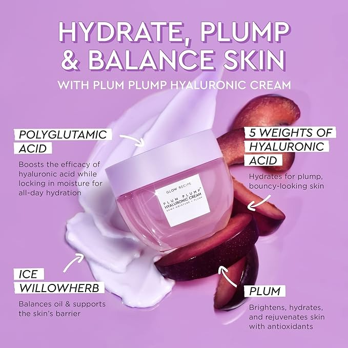 Glow Recipe Plum Plump Hyaluronic Acid Moisturizer Face Cream - 50 Ml