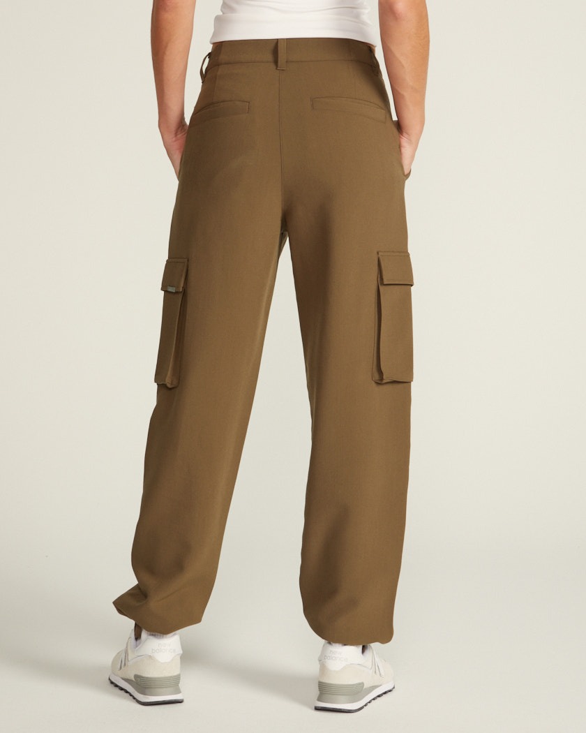 Bylt Midtown Straight Leg Cargo Pant - Dark Taupe