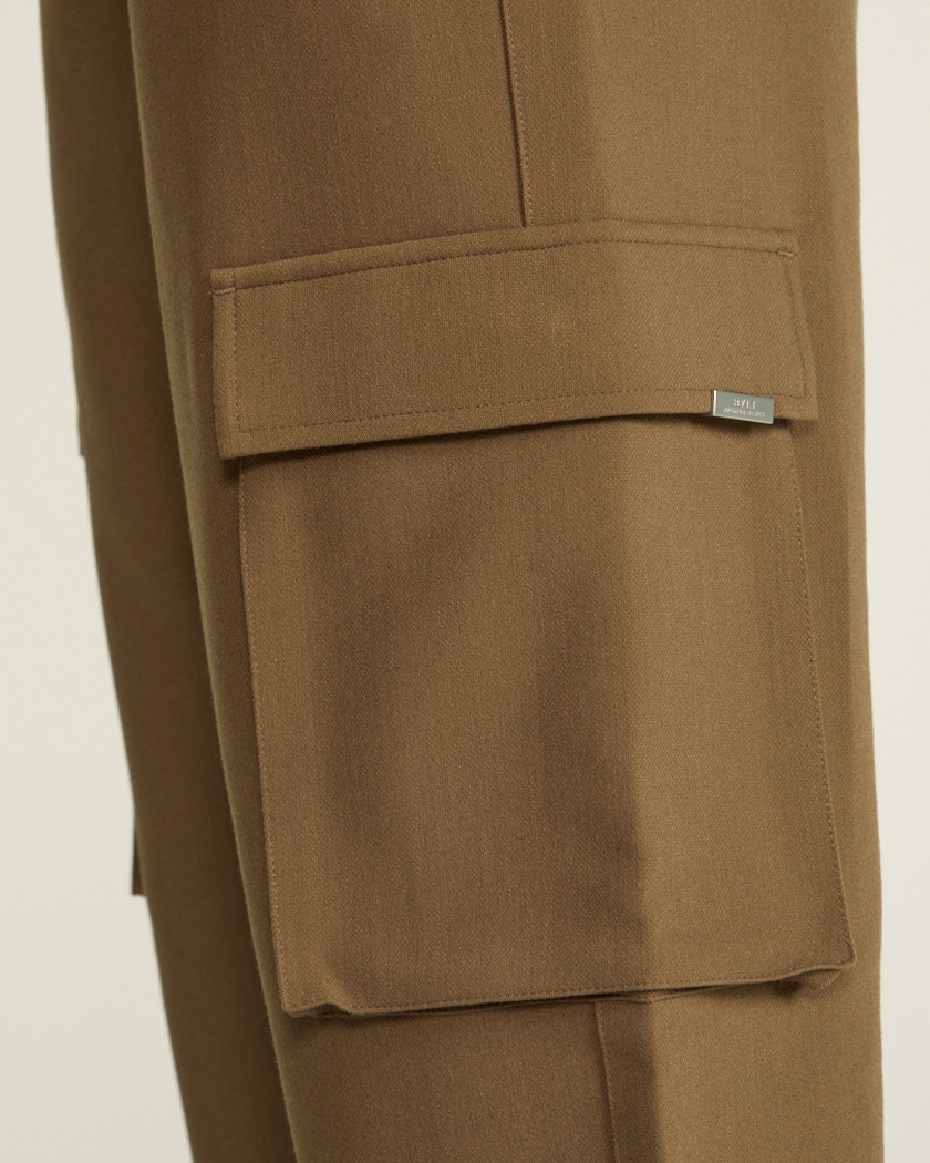 Bylt Midtown Straight Leg Cargo Pant - Dark Taupe