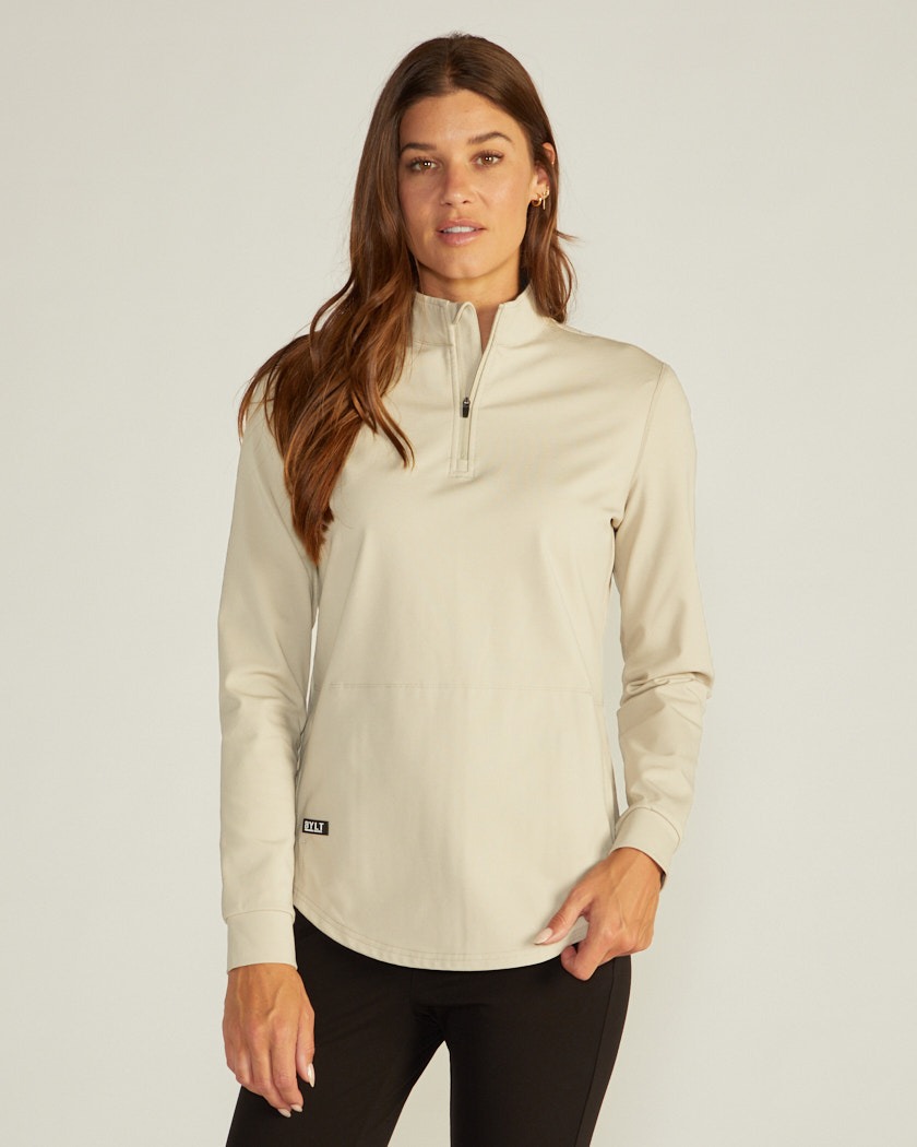 Bylt Women's Fairway Quarter Zip - Shell