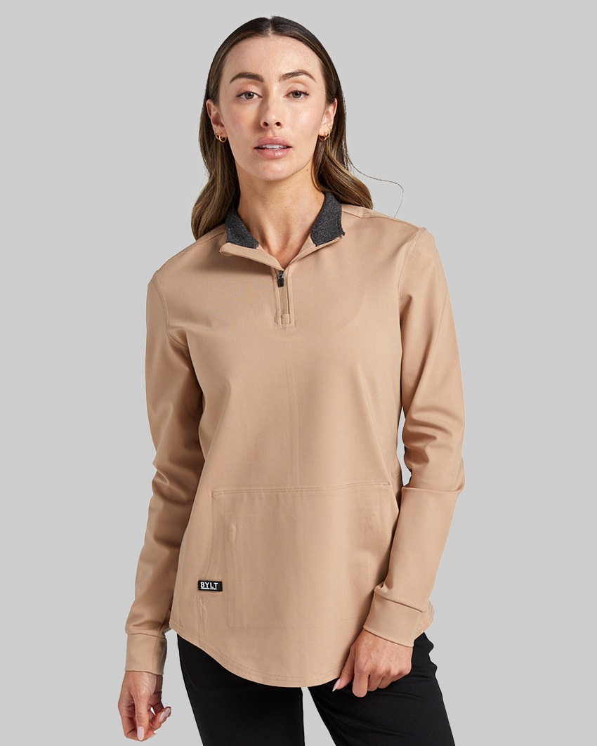 Bylt Women's Fairway Quarter Zip - Dune