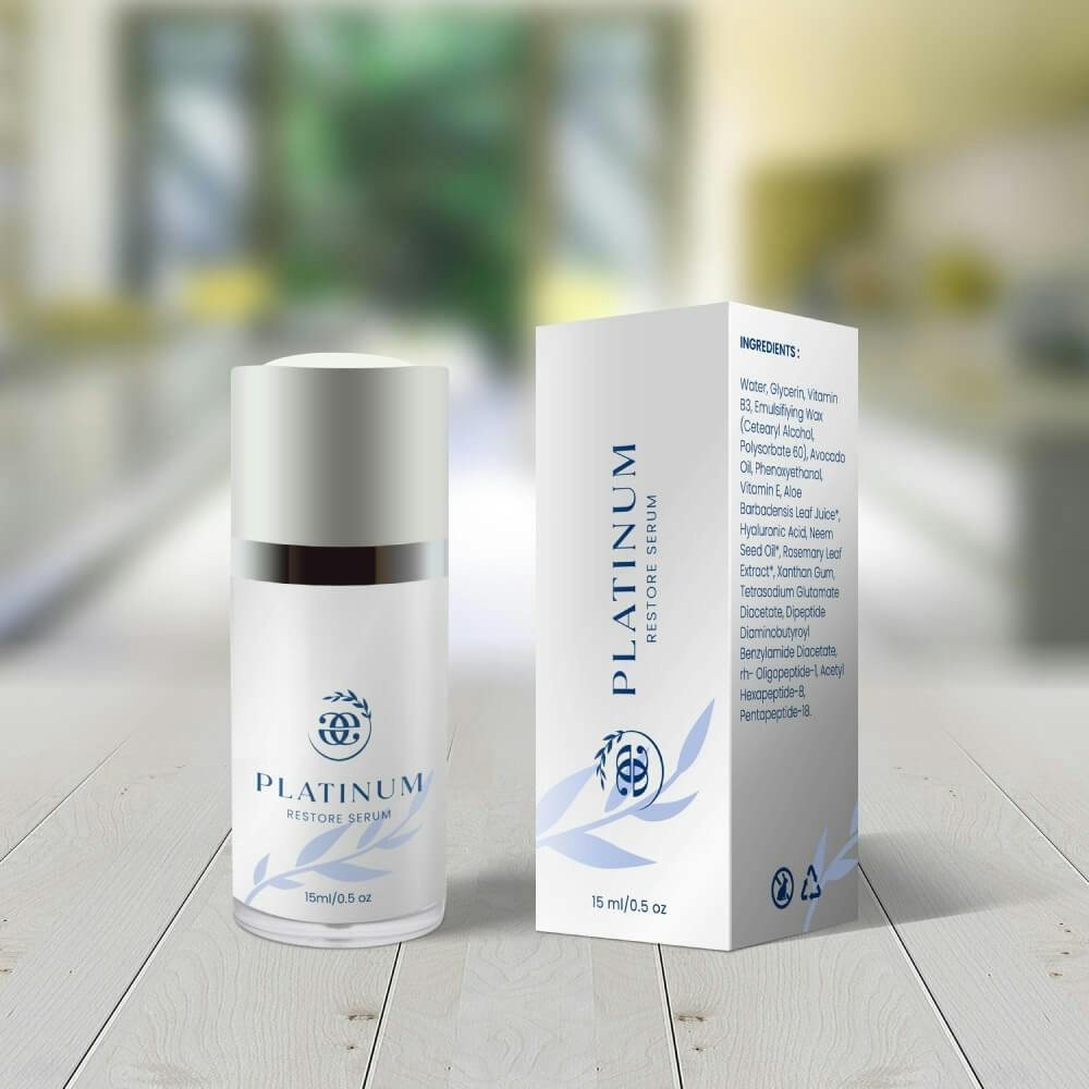 Entera Platinum Restore Serum Reveal Your Youthful Radiance - 0.5 Oz