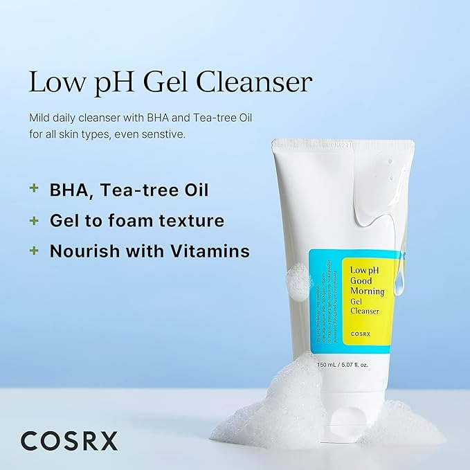 COSRX Low pH Good Morning Gel Cleanser - 5.07 Fl Oz