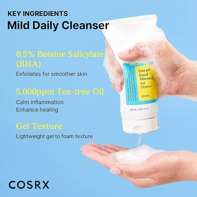 COSRX Low pH Good Morning Gel Cleanser - 5.07 Fl Oz