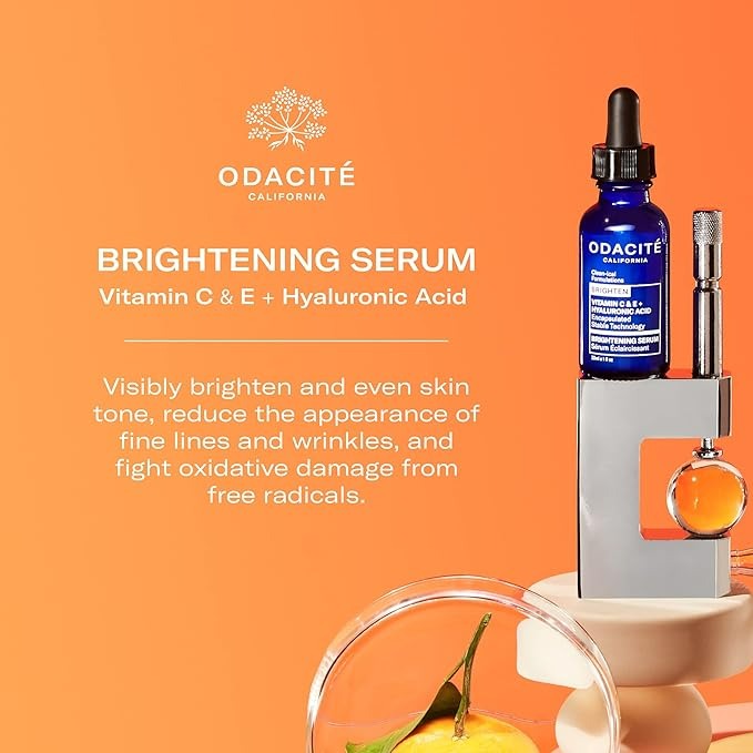 Odacite Brightening Vitamin C & Hyaluronic Facial Serum - 1 Fl Oz