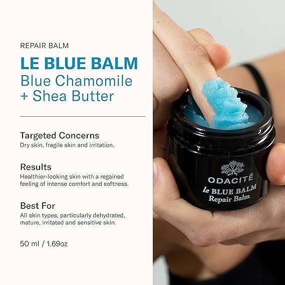 Odacite Skin Care - Face Moisturizer - Le-Blue Balm Repair Balm - 1.69 Fl Oz