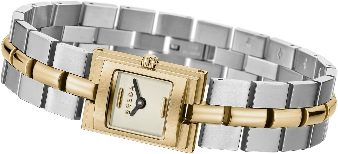 Breda 'Relic' Gold and Stainless Steel Bracelet Watch, 16MM