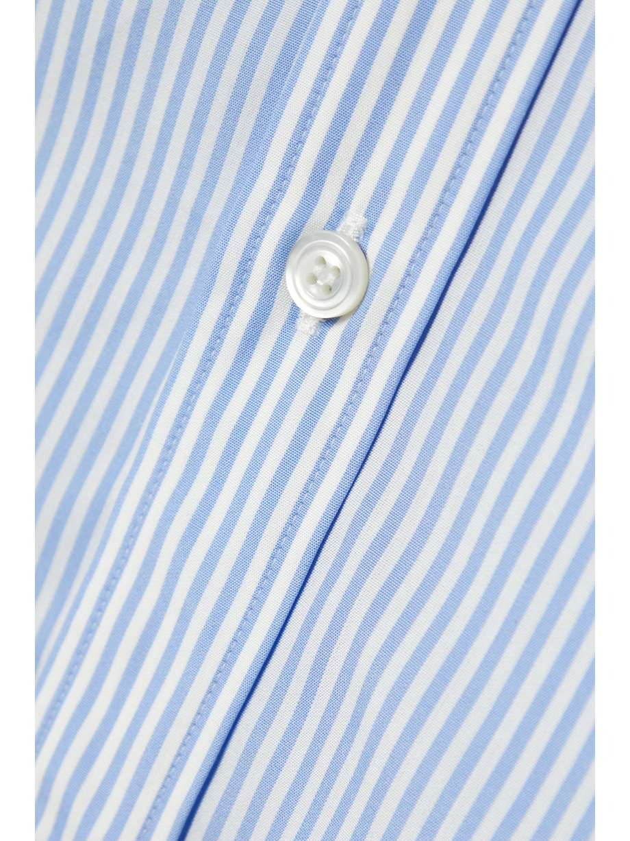 Charvet Striped Cotton-Poplin Shirt - Blue