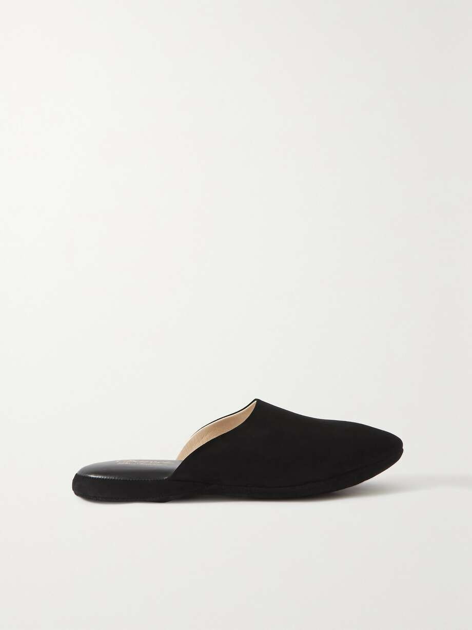 Charvet Suede Slippers - Black