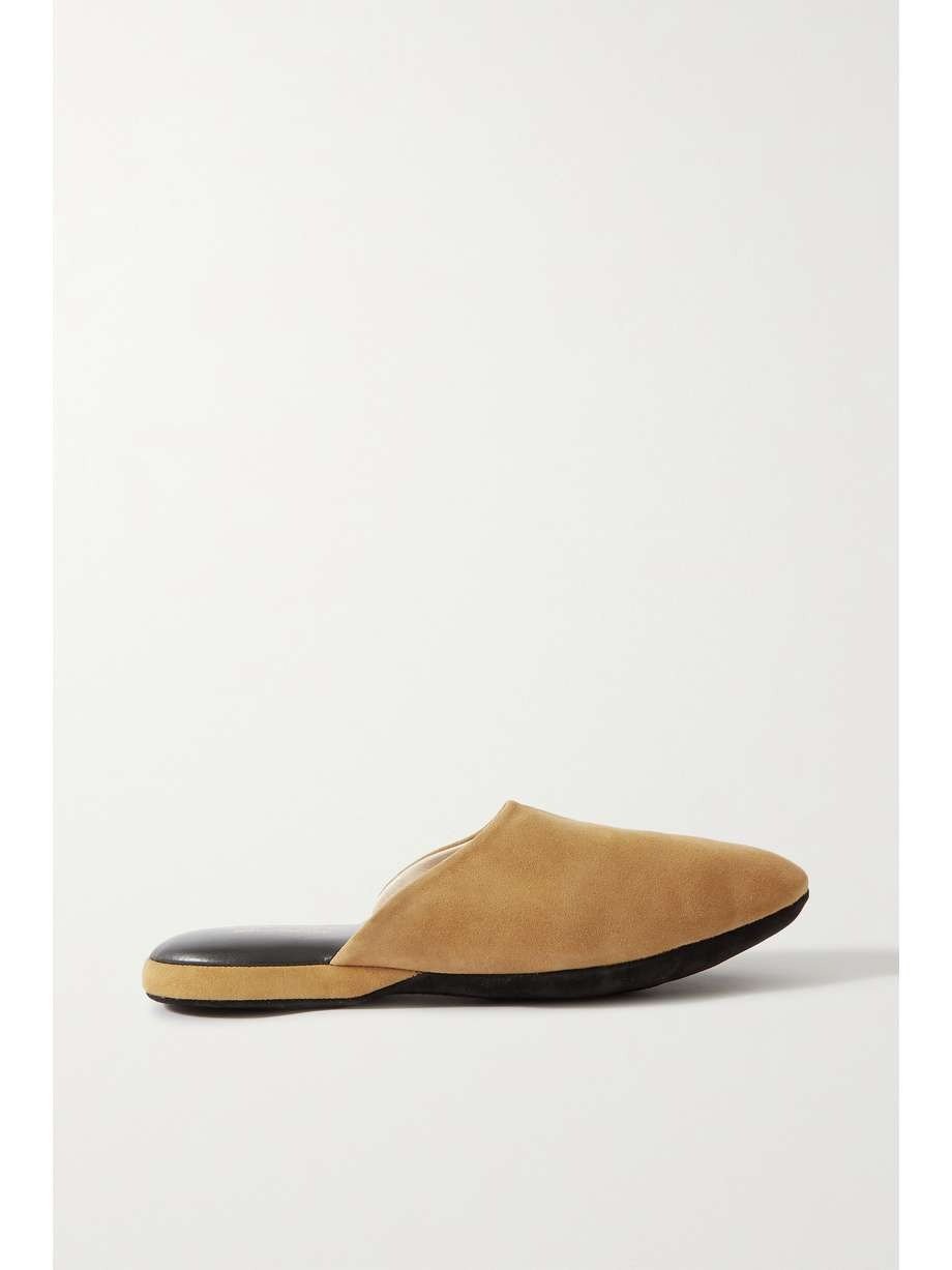 Charvet Suede Slippers - Camel