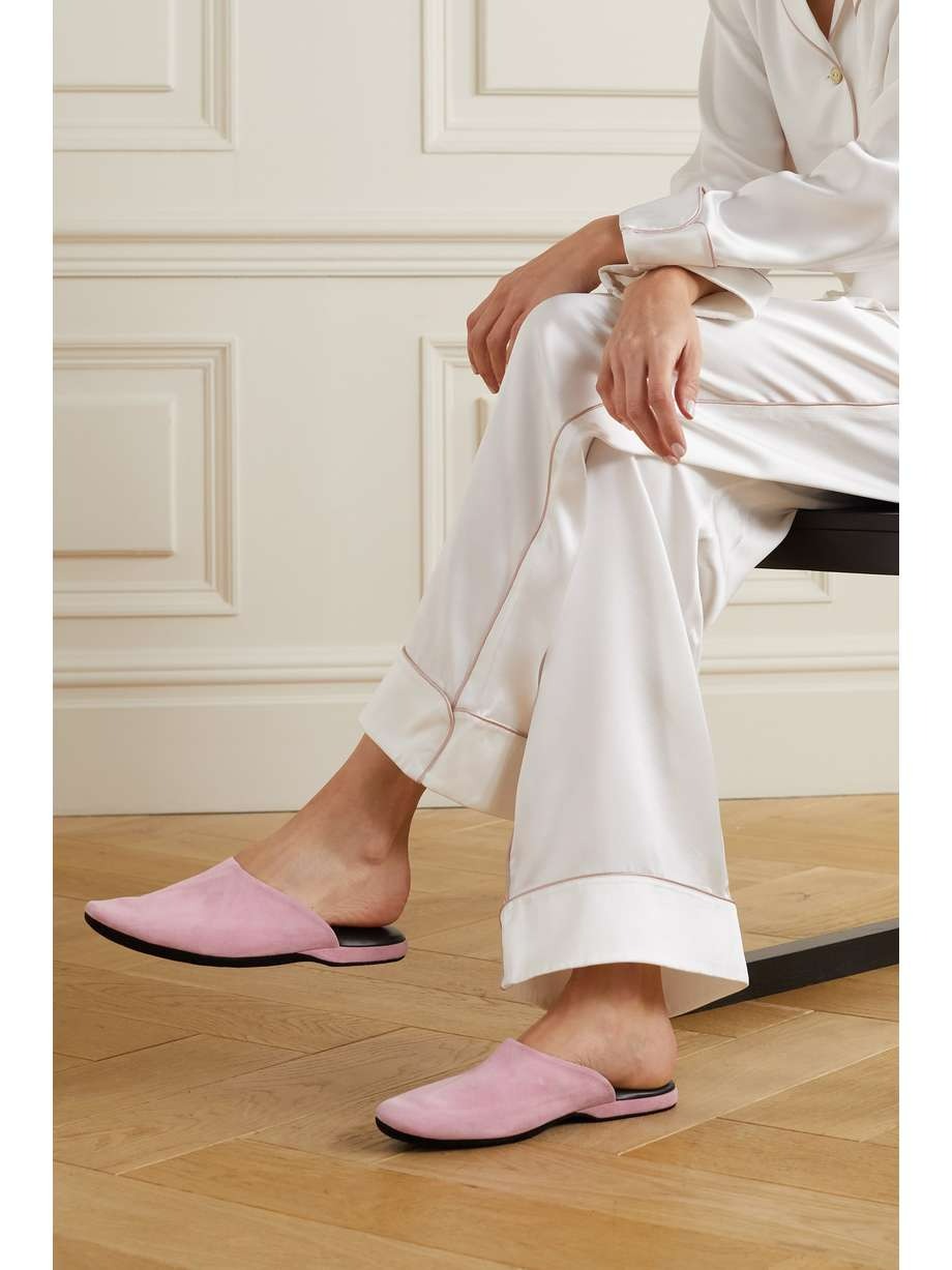 Charvet Suede Slippers - Pink