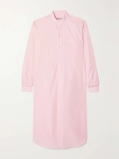 Charvet Elysee Oversized cotton-Poplin Nightdress - Baby Pink