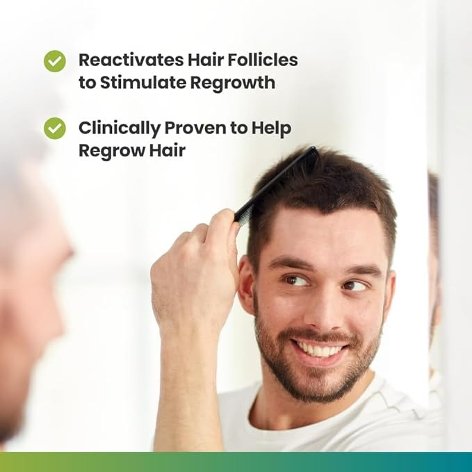 Regoxidine Men's 5% Minoxidil Foam & Topical - Helps Restore Vertex Hair Loss & Thinning Hair - 3 Month's Supply