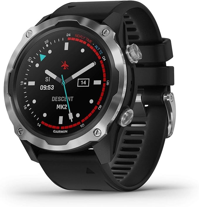 Garmin Descent Mk2, Watch-Style Dive Computer - Black Band, 010-02132-00