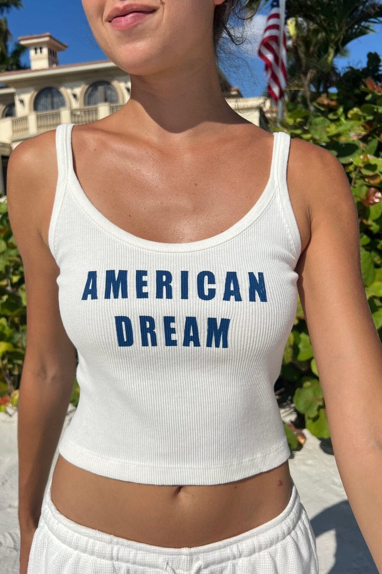 Brandy Melville BEYONCA AMERICAN DREAM CROP TOP