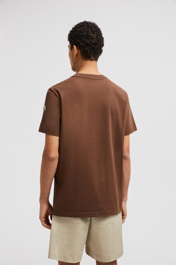 Moncler MONOGRAM T-SHIRT - BROWN