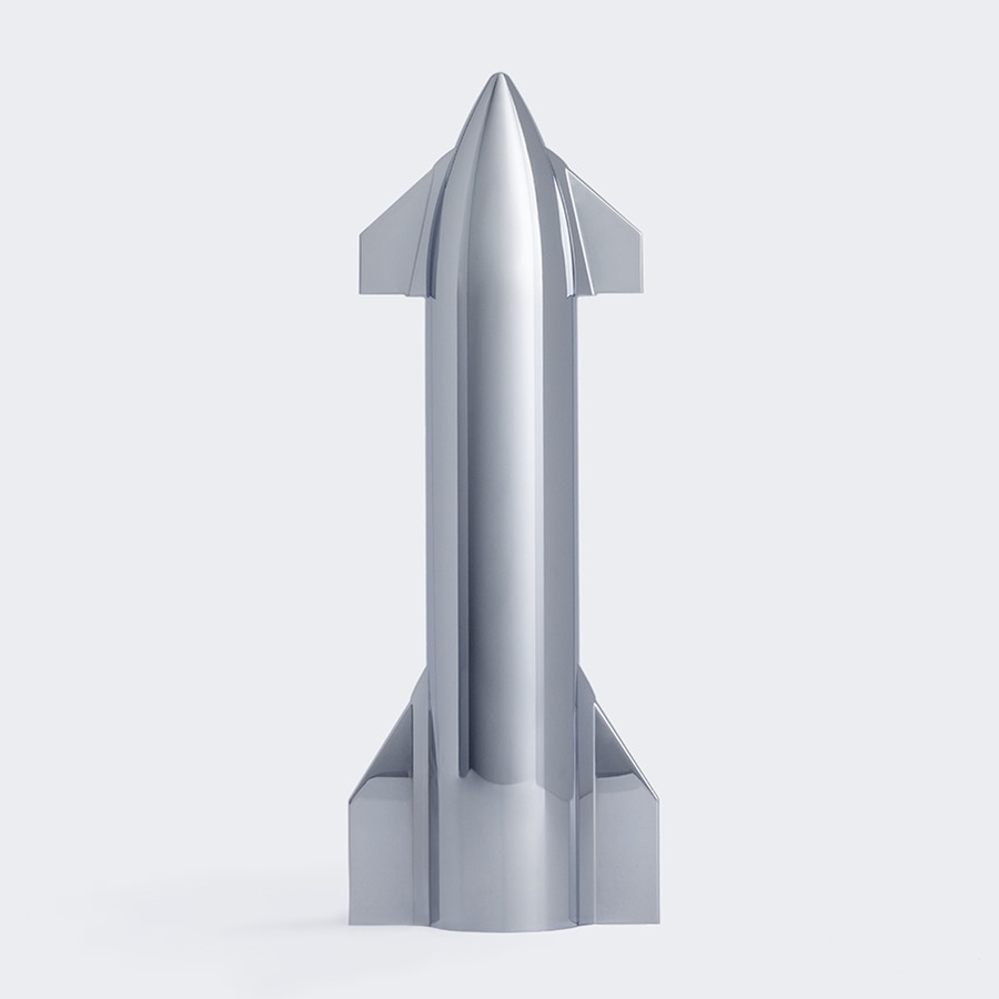 Space X STARSHIP CHROME MODEL