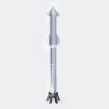 Space X SUPER HEAVY CHROME MODEL