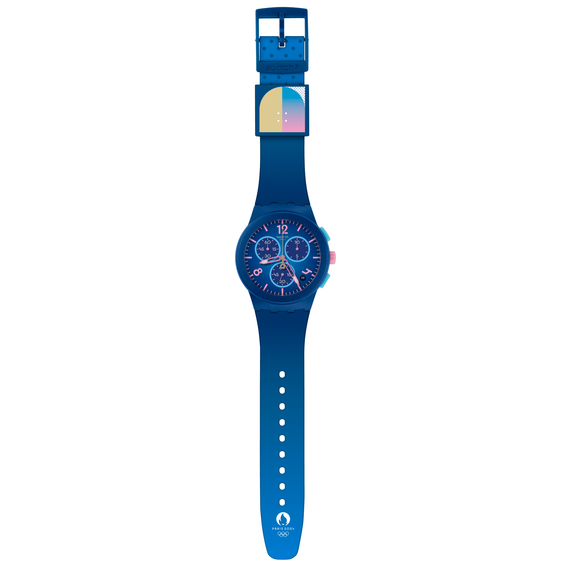 Swatch OLYMPIC GAMES PARIS 2024 COLLECTION BLUE HEELFLIP