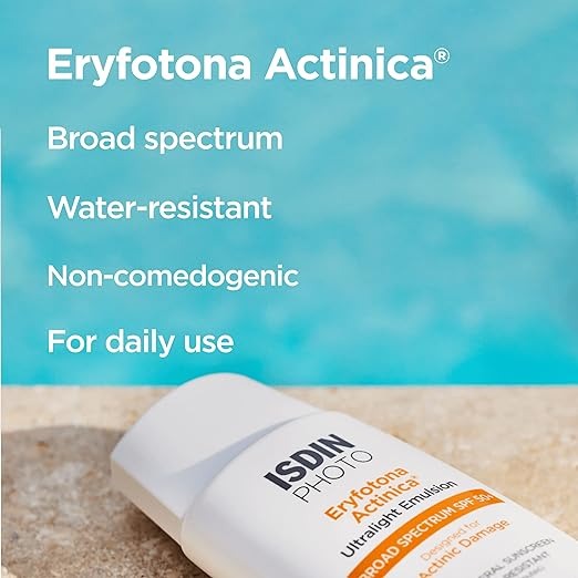 ISDIN Eryfotona Actinica Zinc Oxide and 100% Mineral Sunscreen Broad Spectrum SPF 50+ - 3.4 Fl Oz