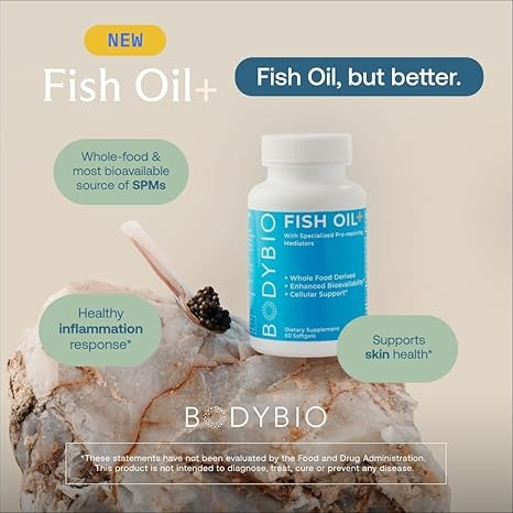 BodyBio Fish Oil+ with Specialized Pro-resolving Mediators - 60 Jel