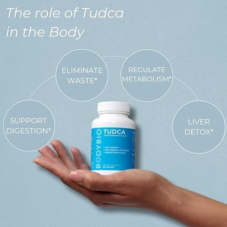 Bodybio Tudca for Liver Health | Liver Support for Detox and Cleanse - 60 Kapsül