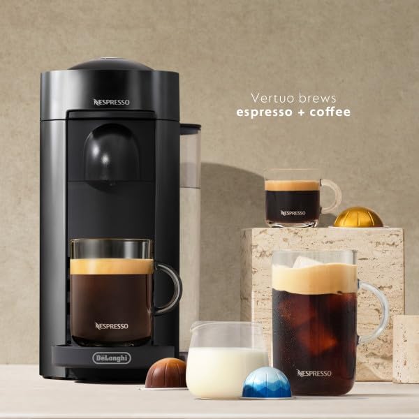 Nespresso Vertuo Plus Coffee and Espresso Machine - Black