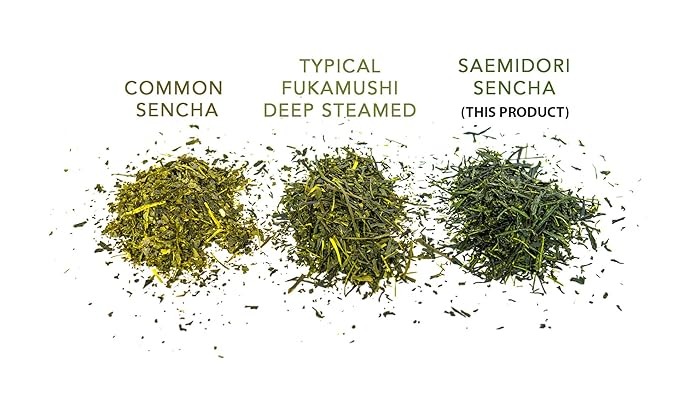 Organic Japanese Sencha - First Harvest Saemidori Cultivar - 3.5 Oz Bag - Loose Leaf Green Tea