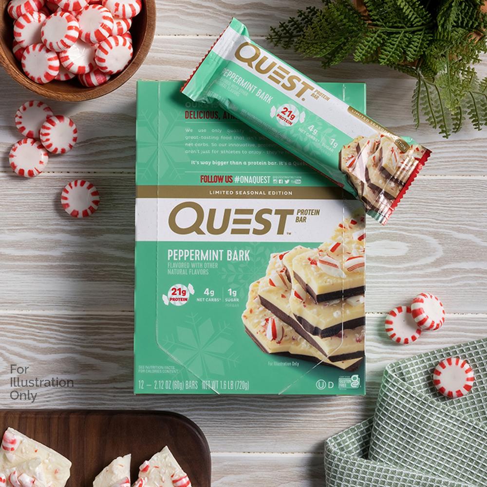 Quest Nutrition Peppermint Bark Protein Bars