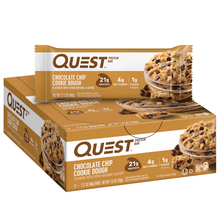 Quest Nutrition Chocolate Chip Cookie Dough Protein Bars