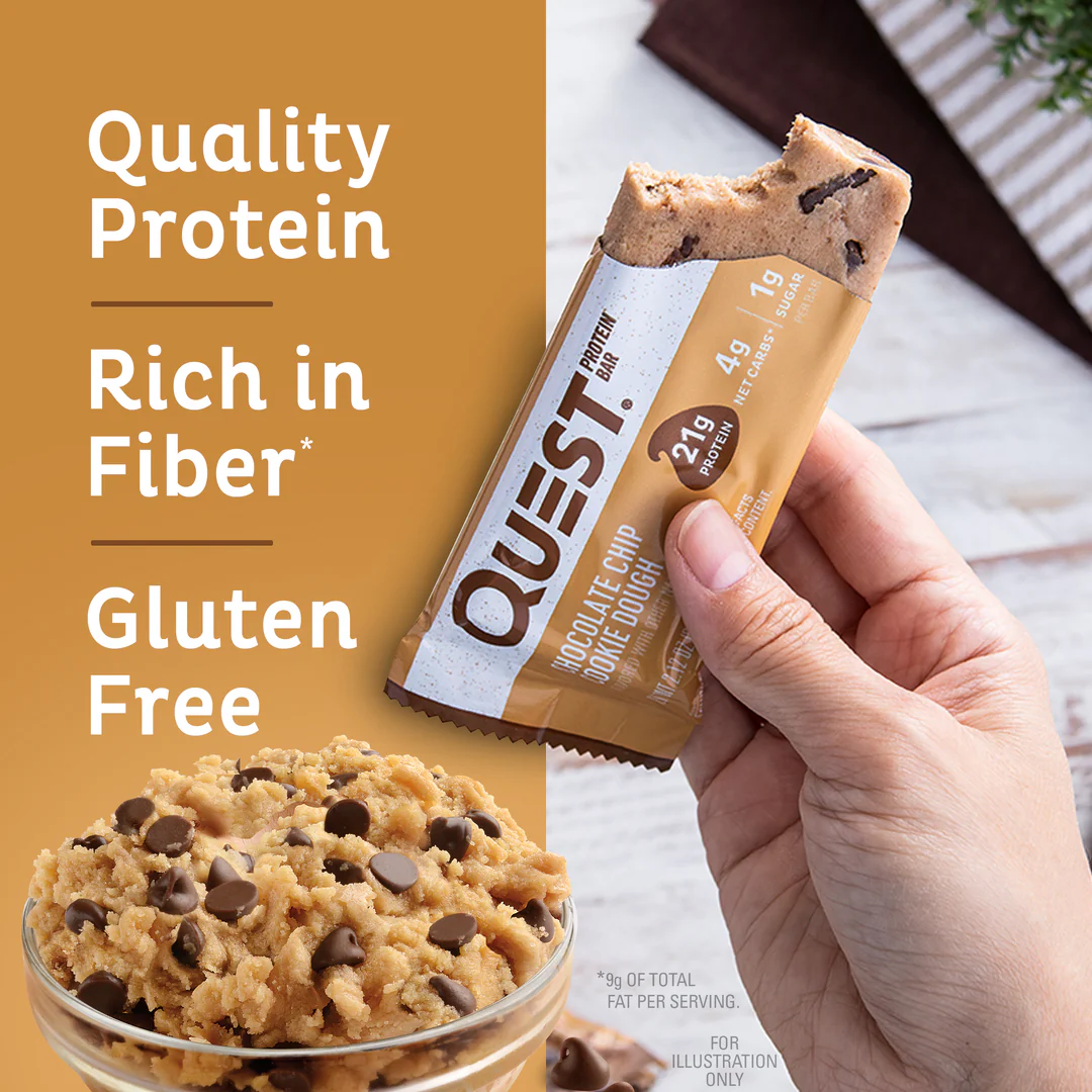 Quest Nutrition Chocolate Chip Cookie Dough Protein Bars