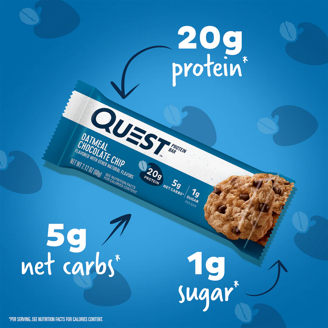 Quest Nutrition Oatmeal Chocolate Chip Protein Bars