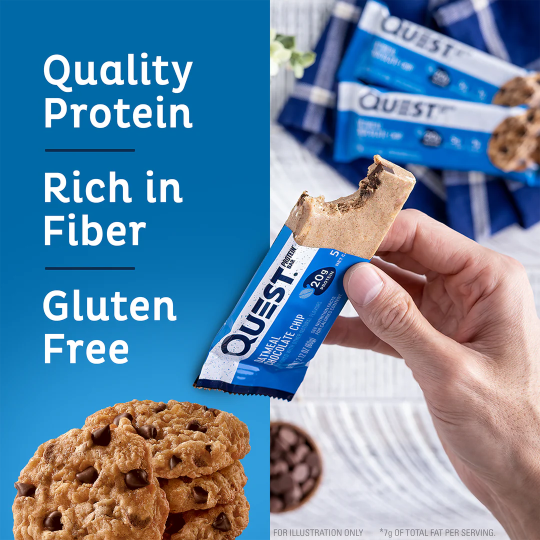 Quest Nutrition Oatmeal Chocolate Chip Protein Bars