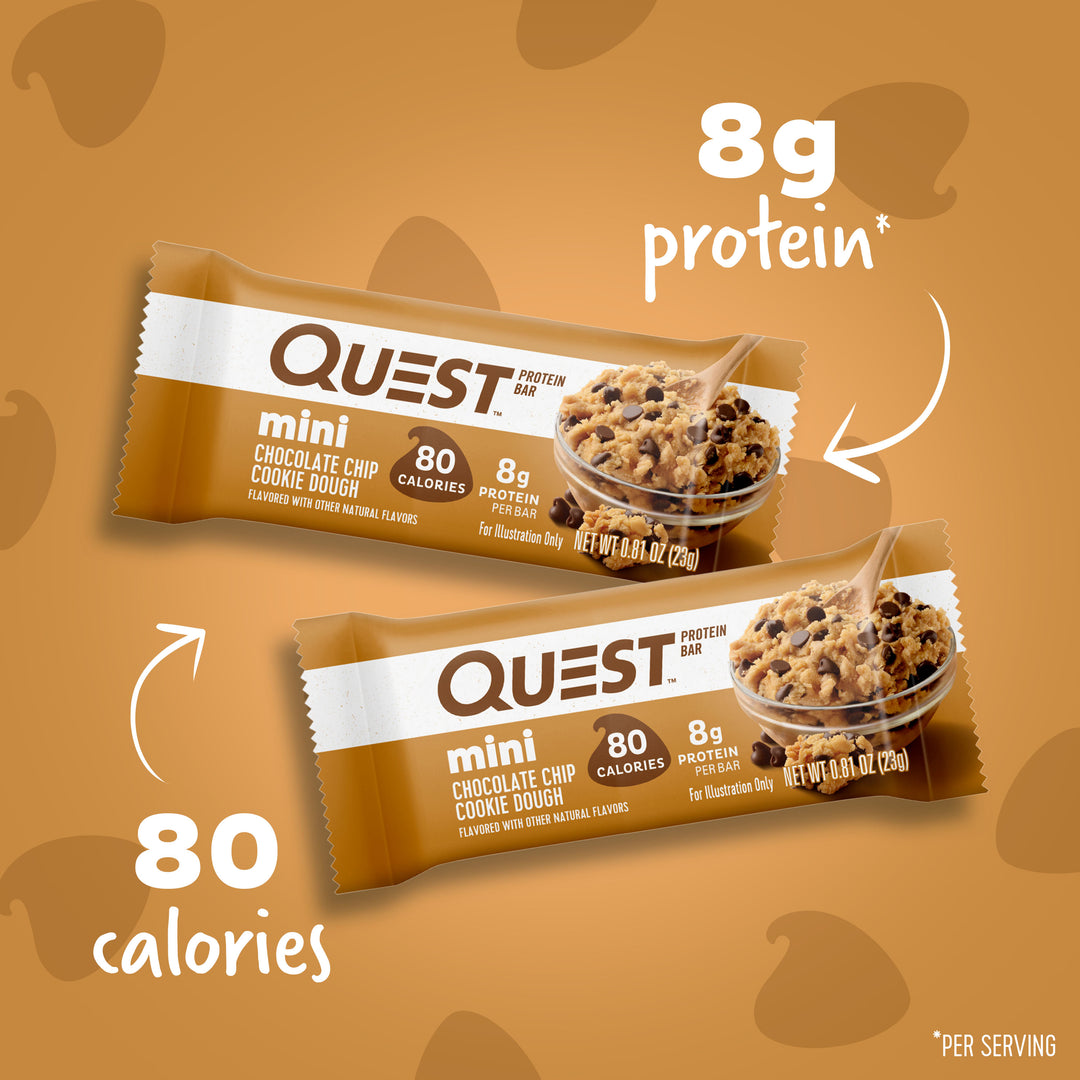 Quest Nutrition Mini Chocolate Chip Cookie Dough Protein Bars