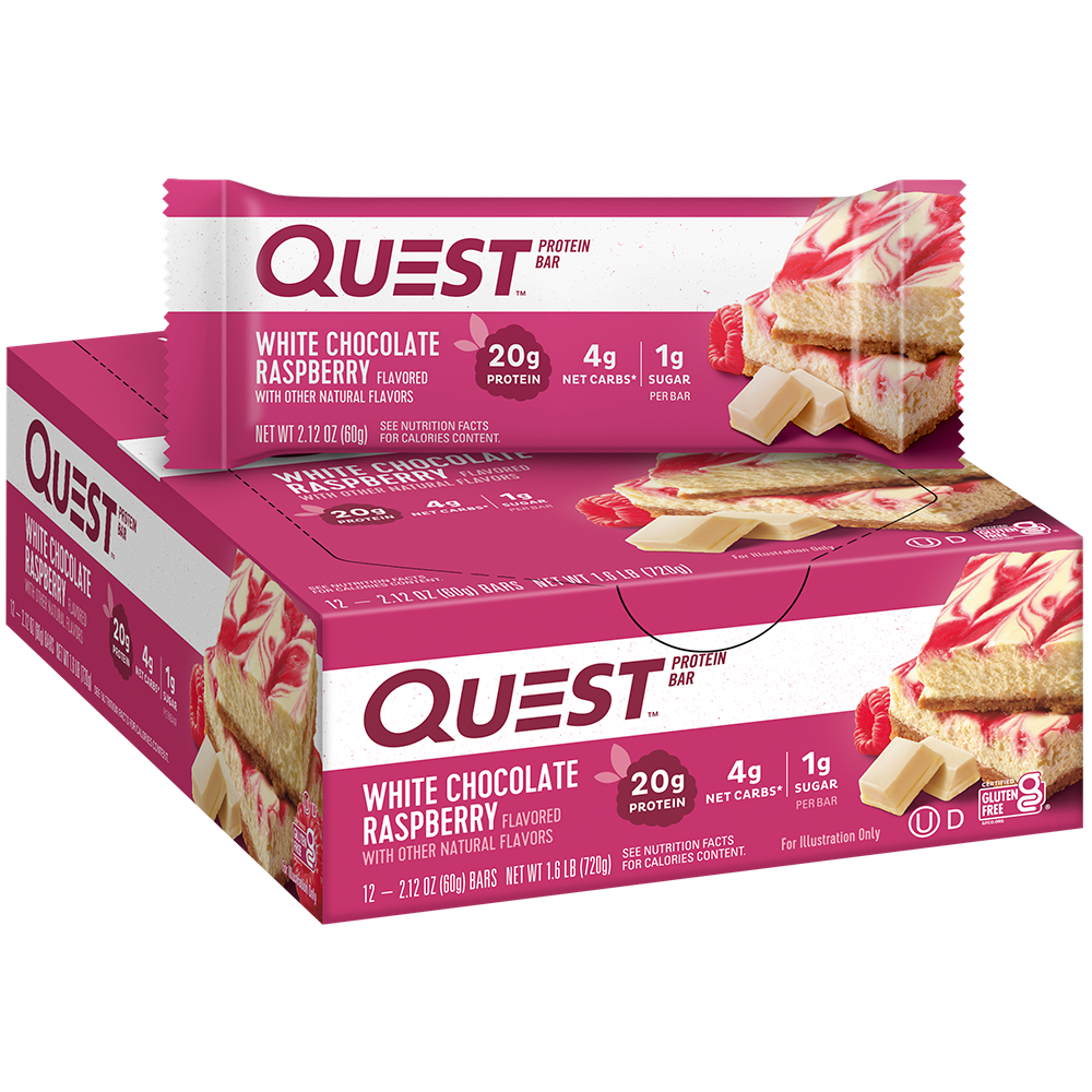 Quest Nutrition White Chocolate Raspberry Protein Bars