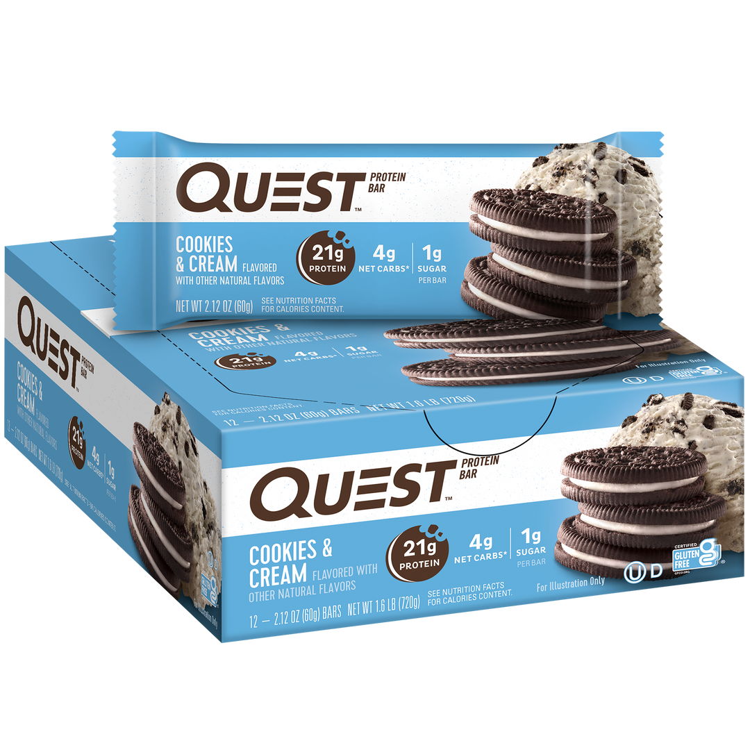 Quest Nutrition Cookies & Cream Protein Bars