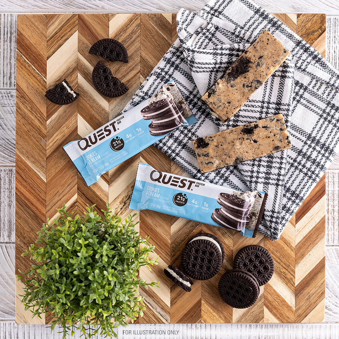 Quest Nutrition Cookies & Cream Protein Bars