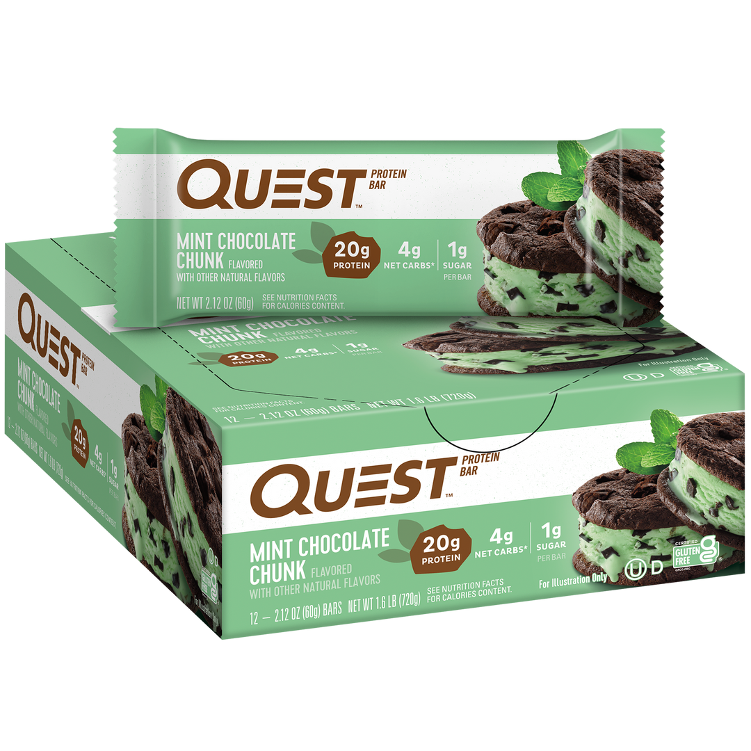 Quest Nutrition Mint Chocolate Chunk Protein Bars