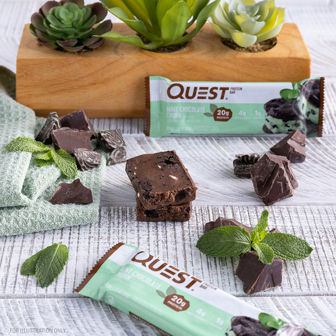 Quest Nutrition Mint Chocolate Chunk Protein Bars