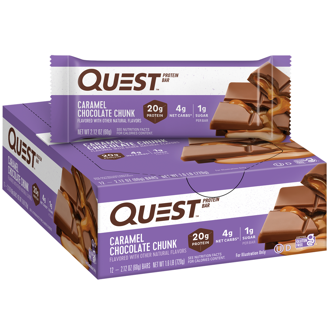 Quest Nutrition Caramel Chocolate Chunk Protein Bars