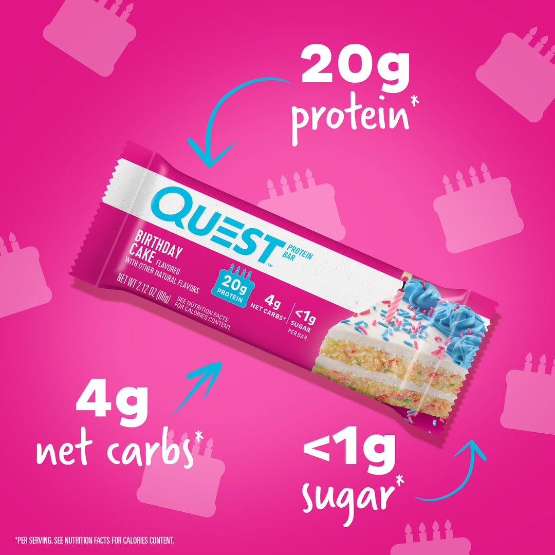 Quest Nutrition Birthday Cake Protein Bars