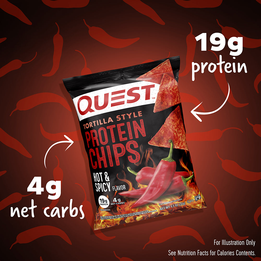 Quest Nutrition Hot & Spicy Tortilla Style Protein Chips