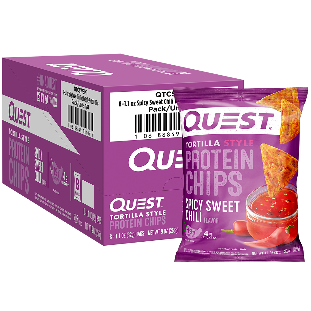 Quest Nutrition Spicy Sweet Chili Tortilla Style Protein Chips