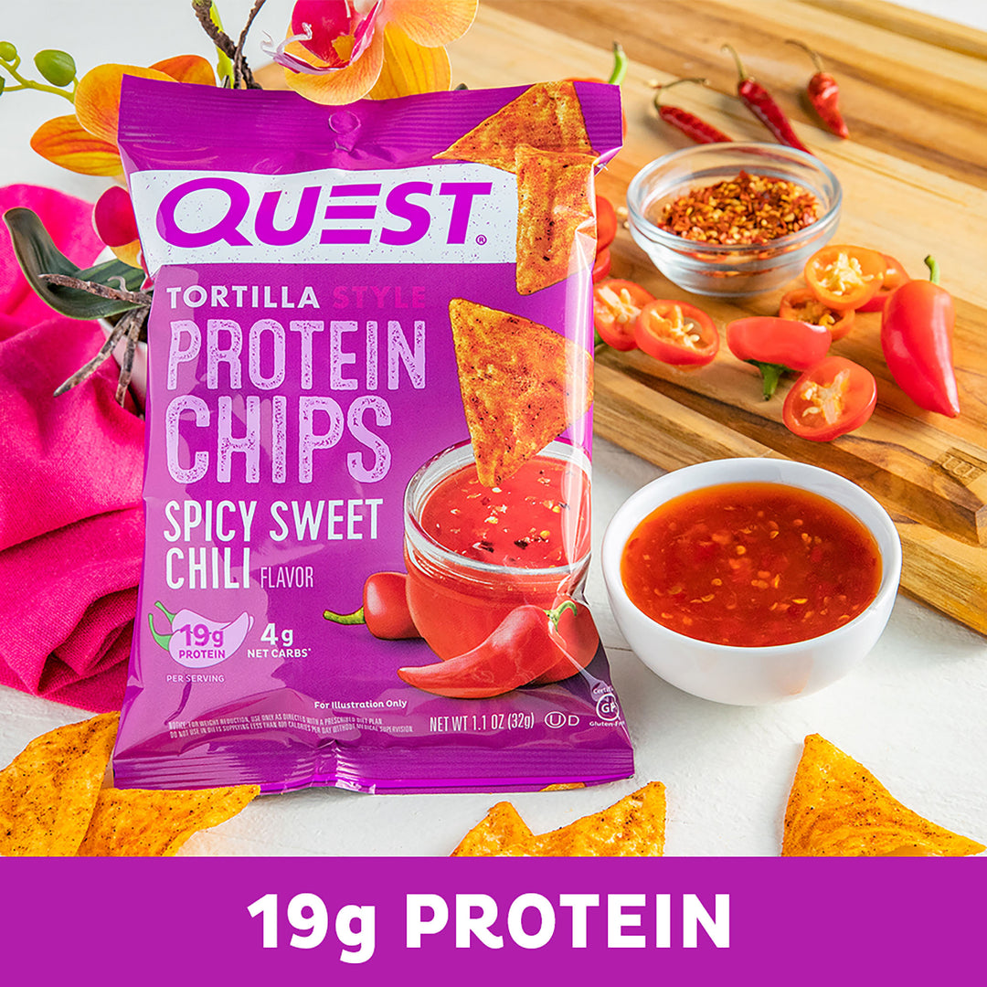 Quest Nutrition Spicy Sweet Chili Tortilla Style Protein Chips