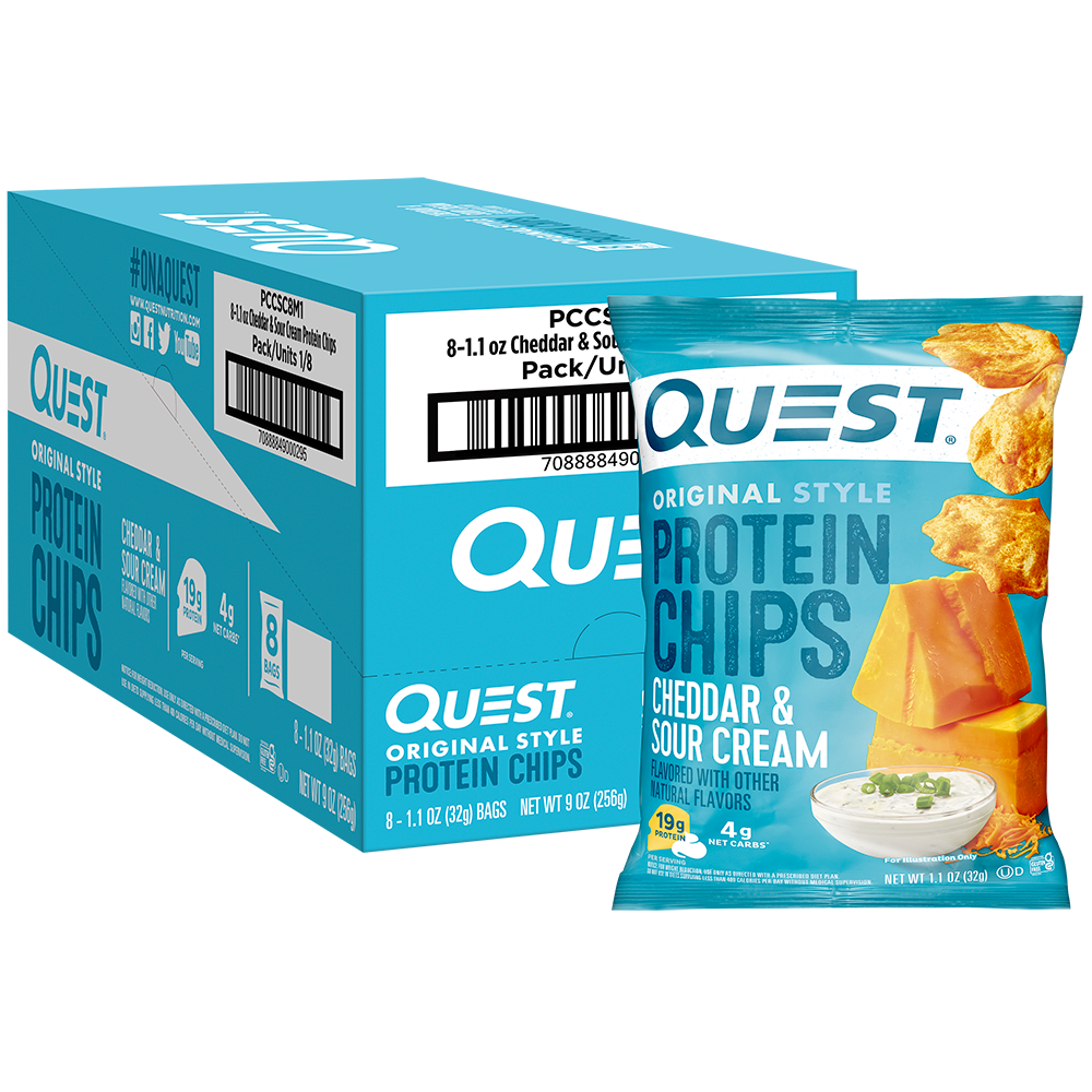 Quest Nutrition Cheddar & Sour Cream Original Style Protein Chips