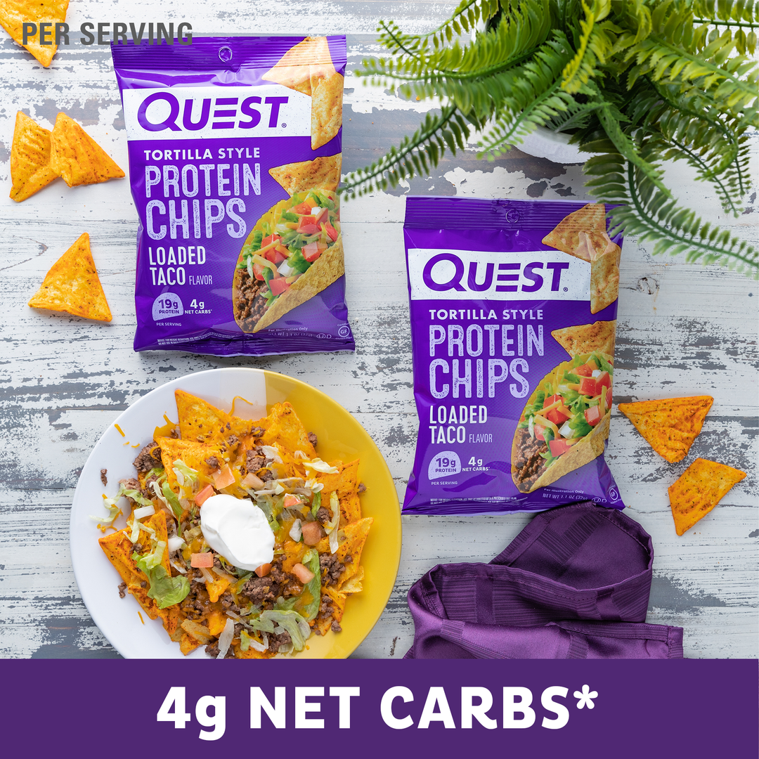 Quest Nutrition Loaded Taco Tortilla Style Protein Chips