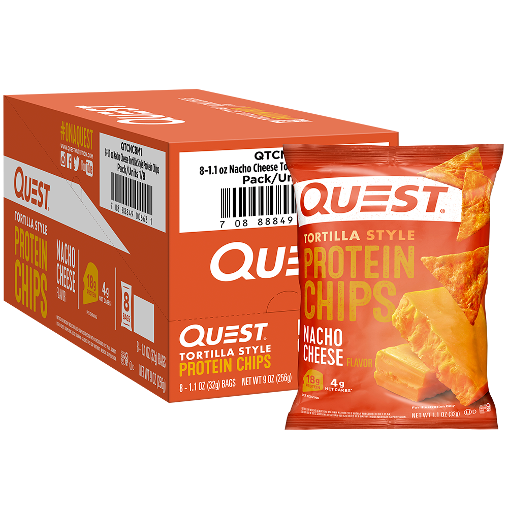 Quest Nutrition Nacho Cheese Tortilla Style Protein Chips